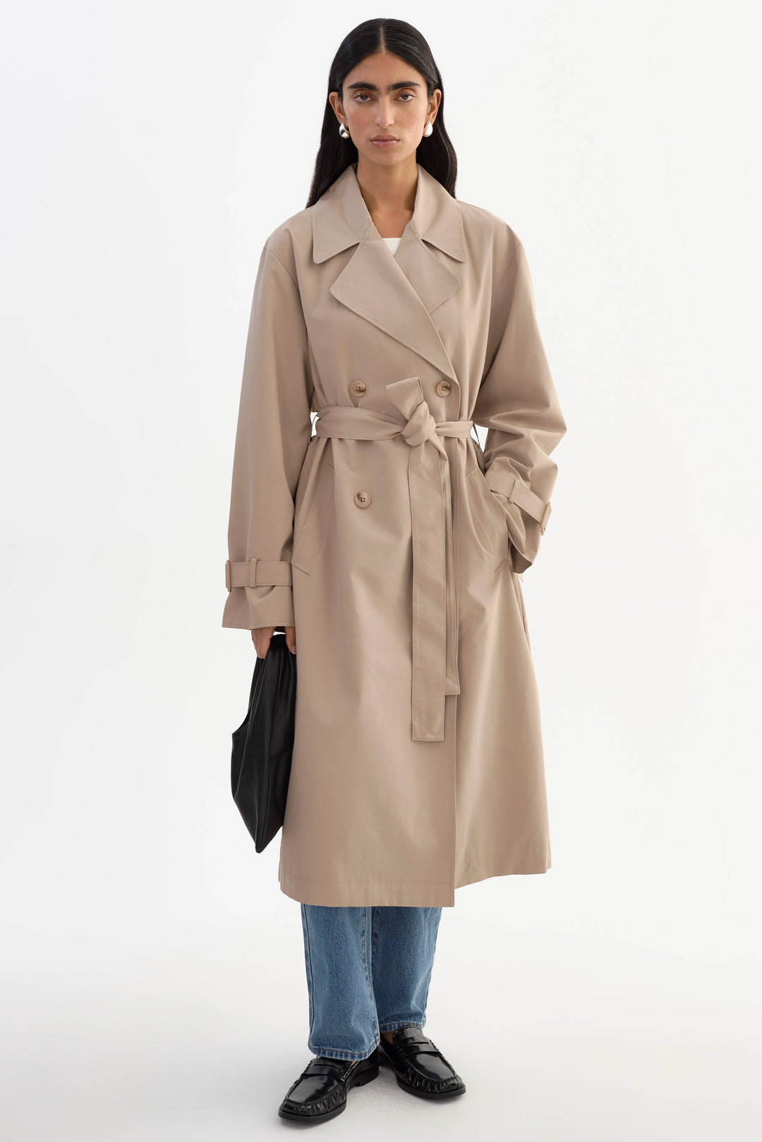 COLETTE OVERSIZED TRENCH COAT (KHAKI) - LAMARQUE