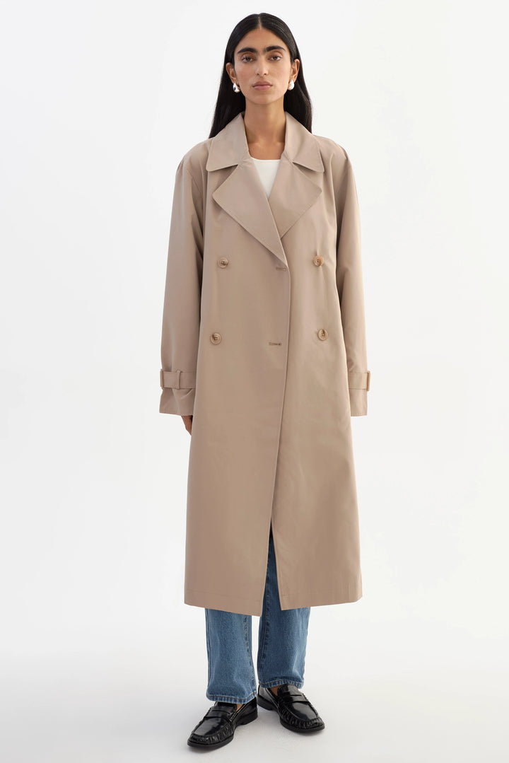 COLETTE OVERSIZED TRENCH COAT (KHAKI) - LAMARQUE