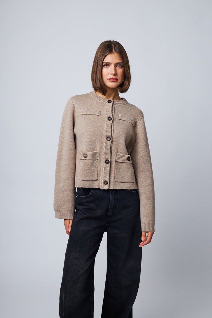 CORALINE CARDIGAN (BISQUE) - LINE
