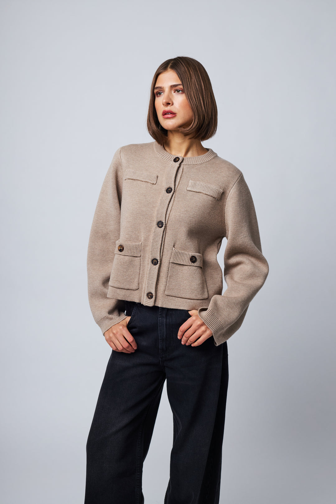 CORALINE CARDIGAN (BISQUE) - LINE