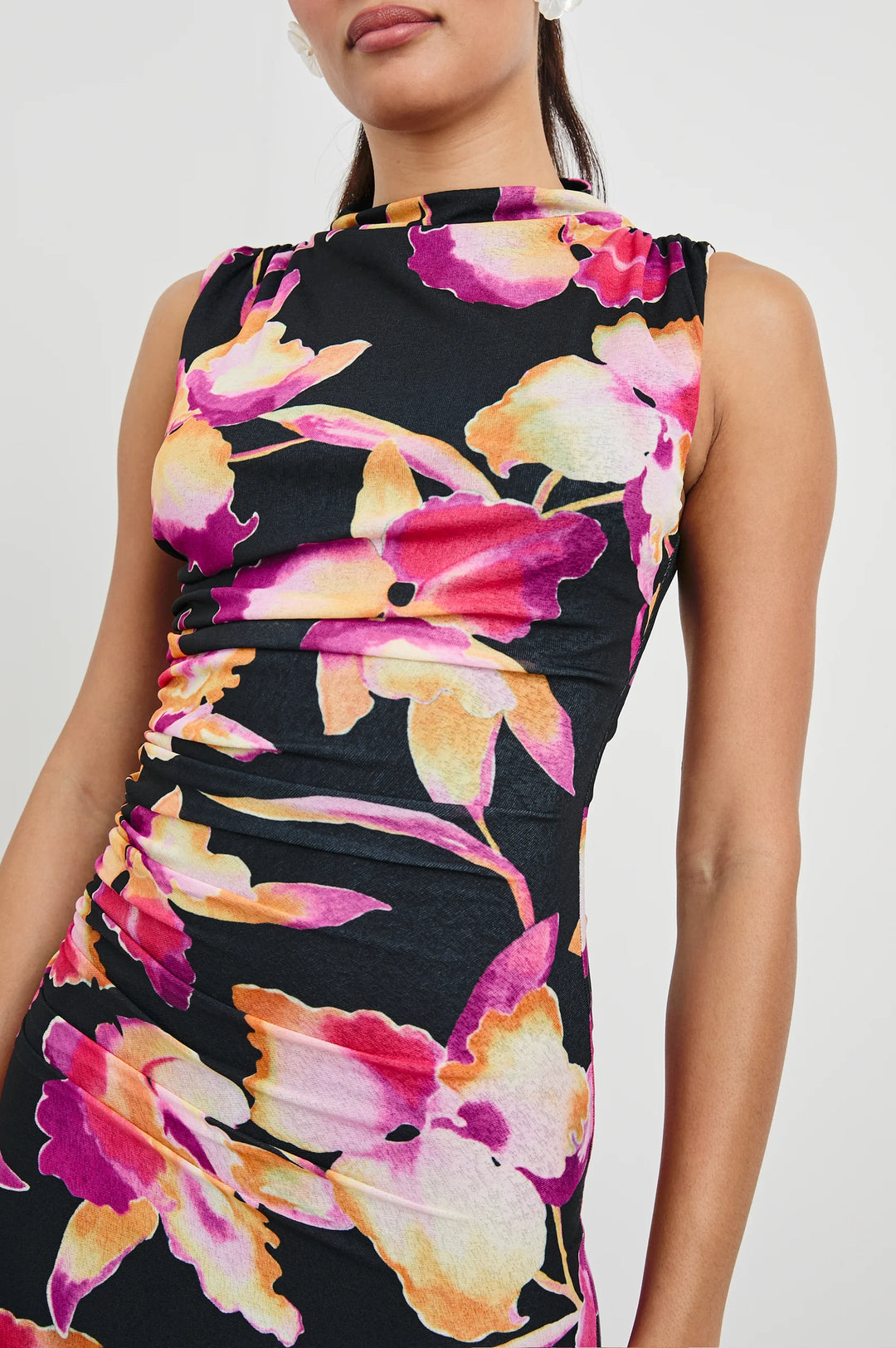 COSMOS HIGH-NECK MAXI DRESS - RAILS