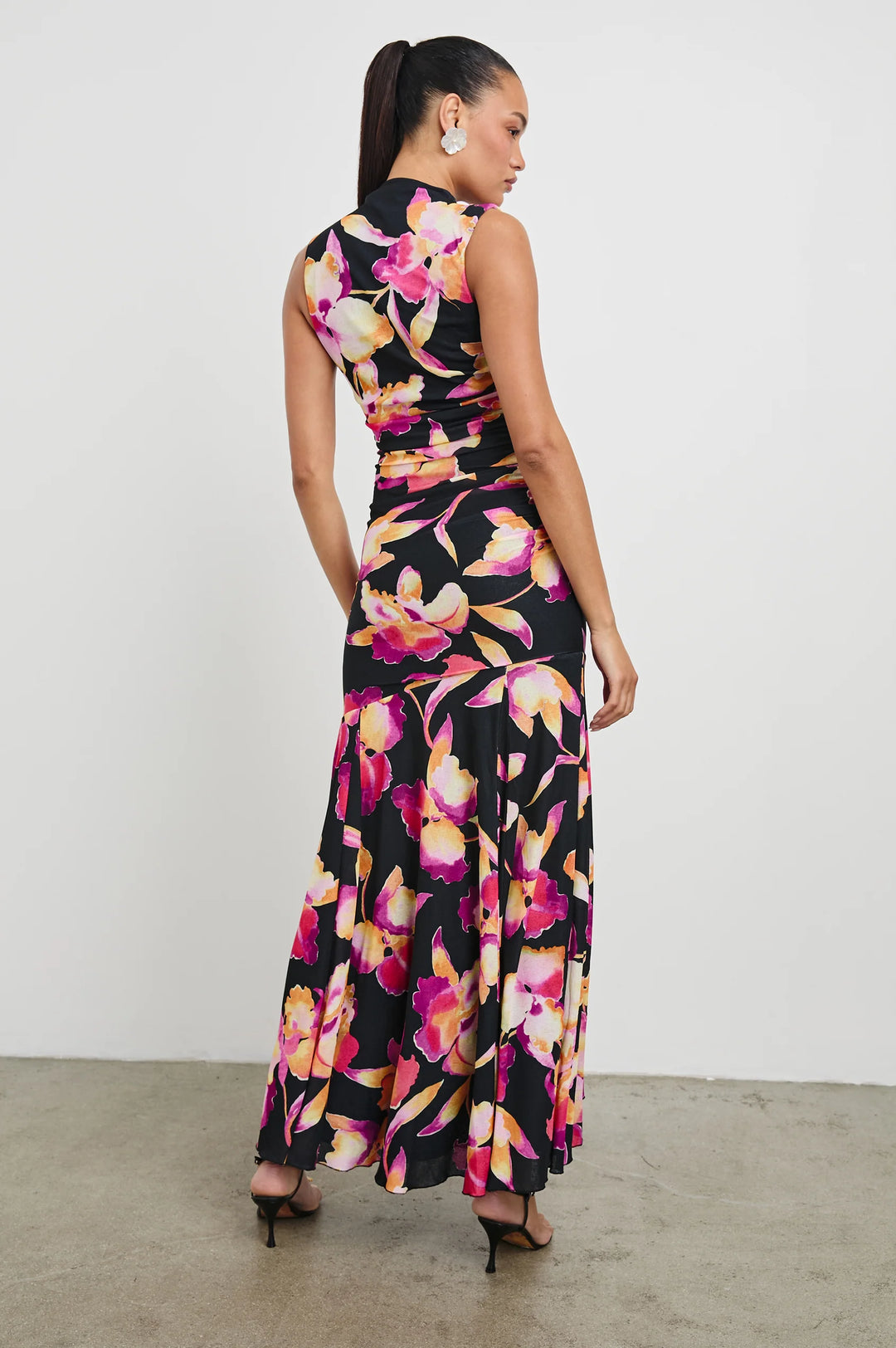 COSMOS HIGH-NECK MAXI DRESS - RAILS