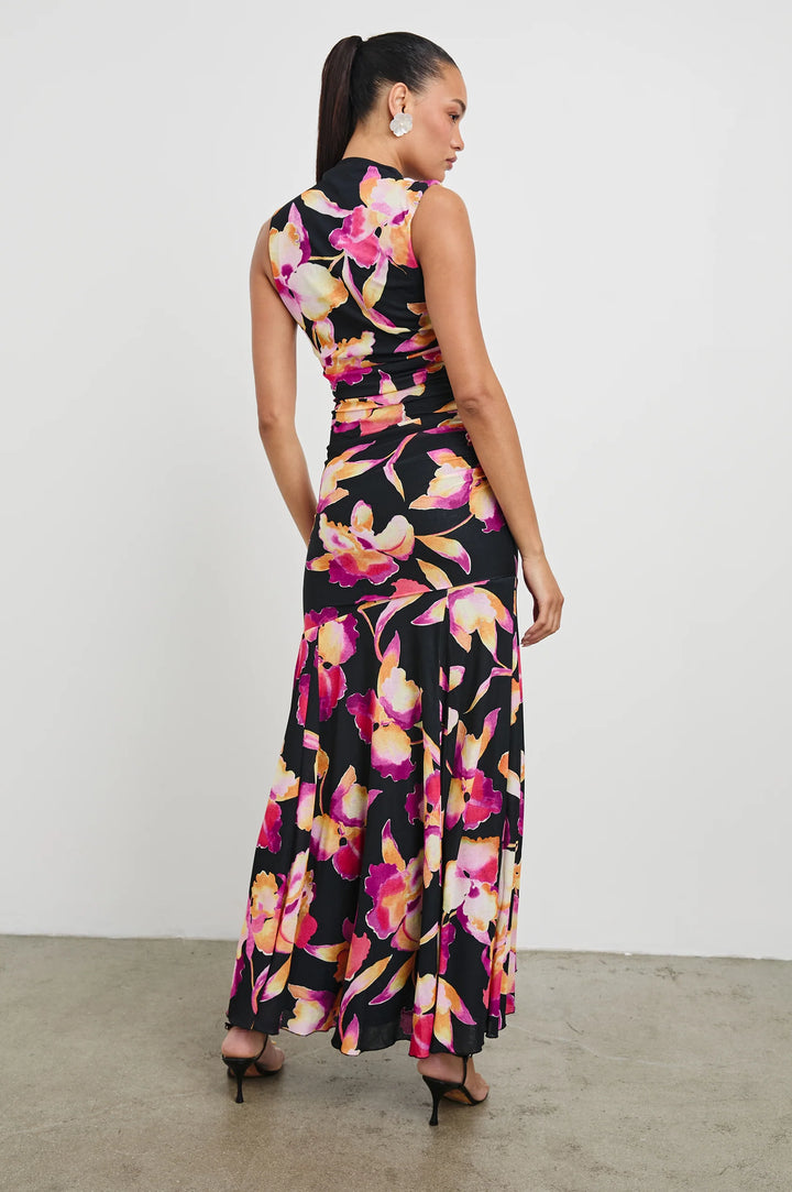 COSMOS HIGH-NECK MAXI DRESS - RAILS