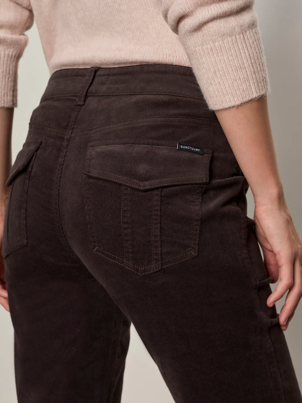 CORDUROY HAYDEN BOOTCUT PANT (SEMI SWEET) - SANCTUARY
