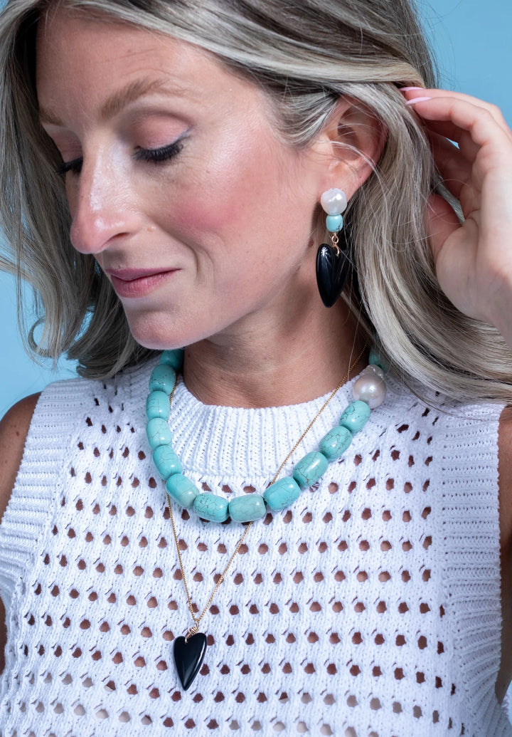 VICTORIA NECKLACE (BLACK) - CALO