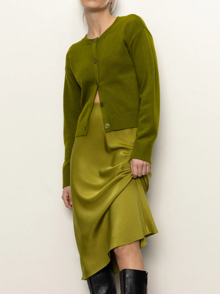 EVERYDAY MIDI SKIRT (MARTINI OLIVE)- SANCTUARY