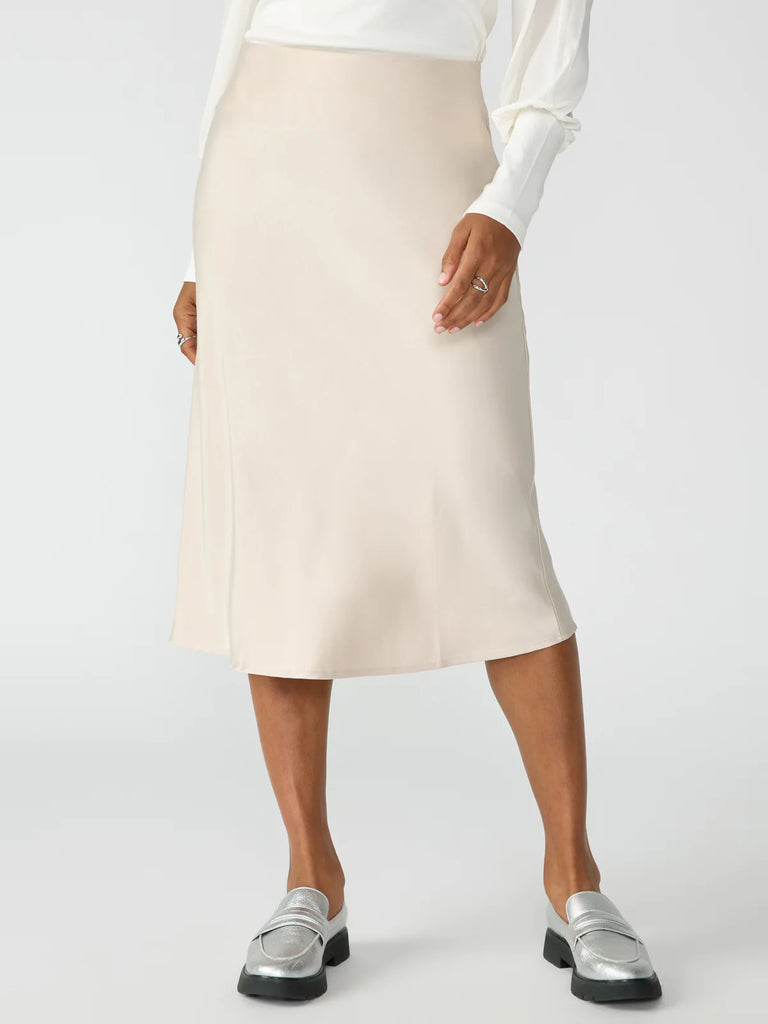 SATIN MIDI SKIRT - SANCTUARY