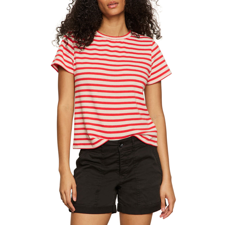 PERFECT TEXTURED TEE (CORAL) - SANCTUARY