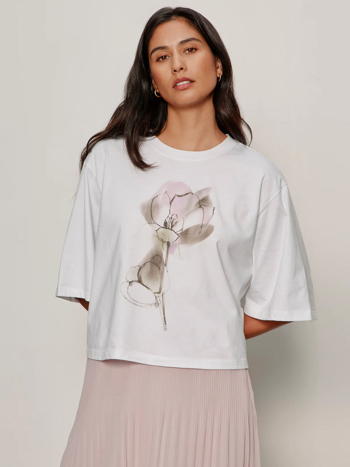 BELLE ARTIST TEE (WILDLINE BLOOMS) - SANCTUARY