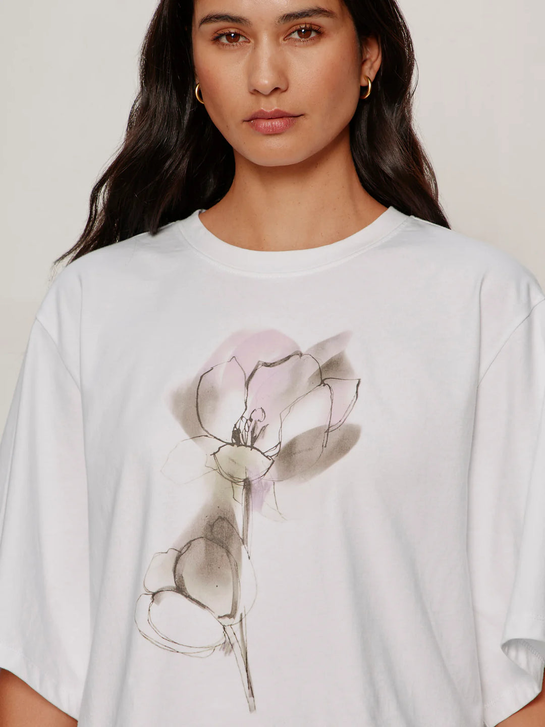 BELLE ARTIST TEE (WILDLINE BLOOMS) - SANCTUARY
