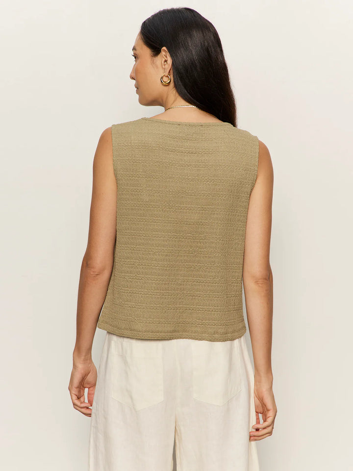 TEXTURED VACATION SHELL (COVERT GREEN) - SANCTUARY