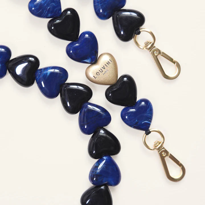 CUORE CHAIN (BLACK/NAVY) - LOUVINI