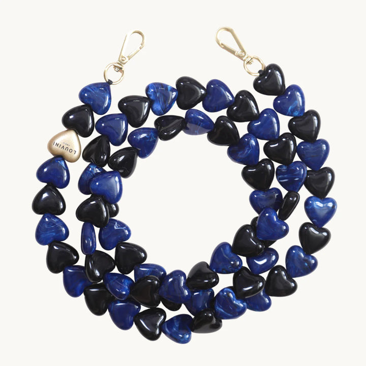 CUORE CHAIN (BLACK/NAVY) - LOUVINI