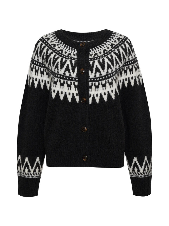 FAIRISLE CREWNECK CARDIGAN - SANCTUARY
