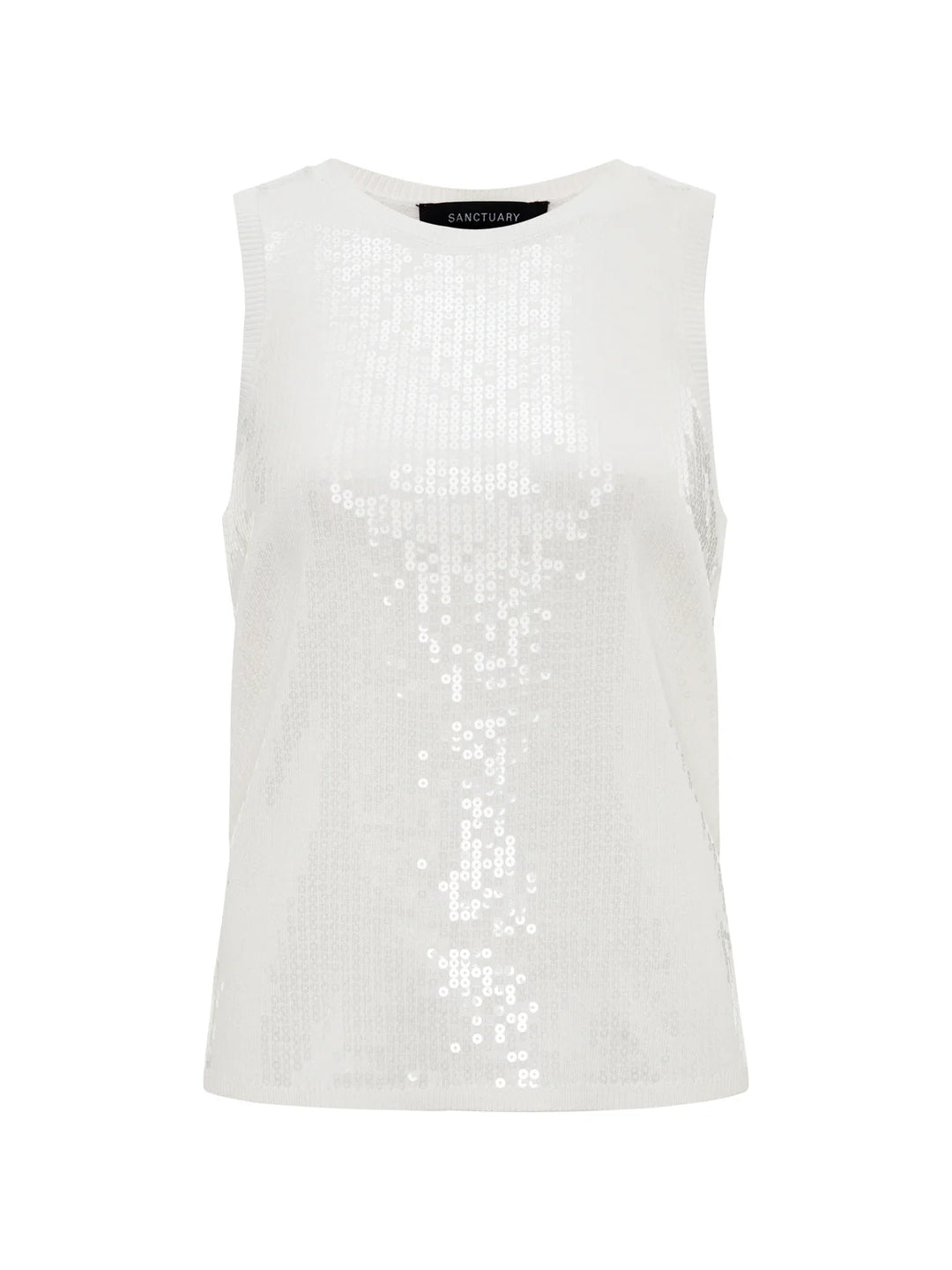SUMMER SHINE SEQUIN SHELL (WHITE) - SANCTUARY