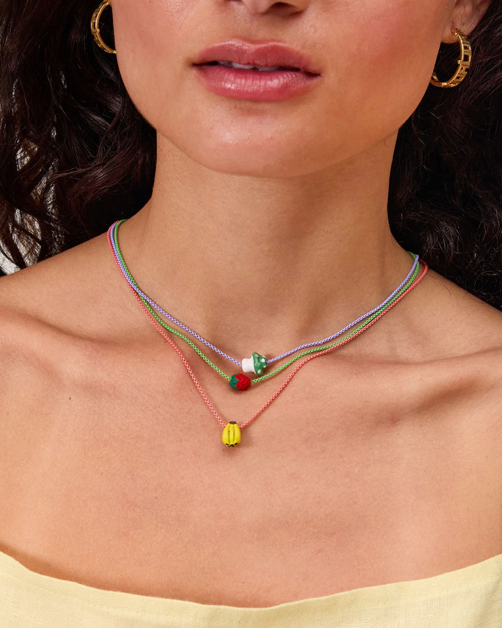 CERAMIC BEAD NECKLACE SET - CLARE V.