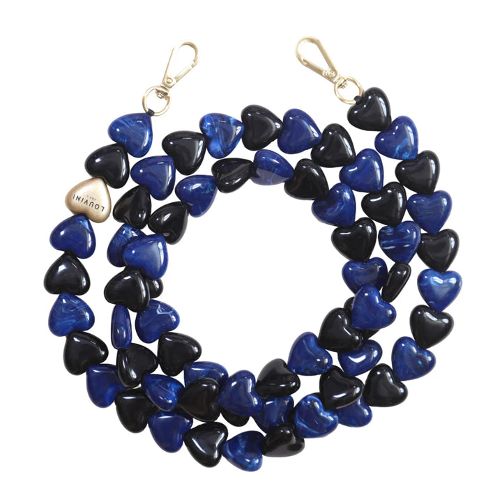 CUORE CHAIN (BLACK/NAVY) - LOUVINI