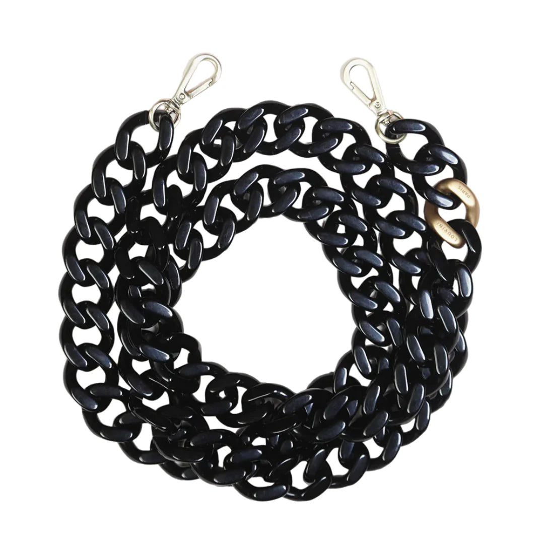ZOE CHAIN (BLACK) - LOUVINI