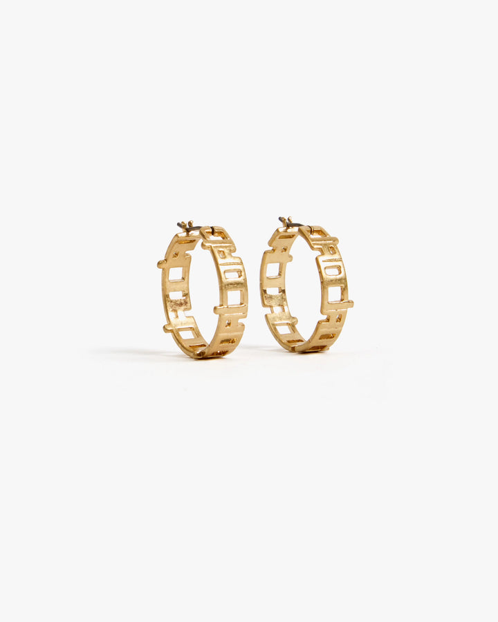 CIAO HOOP EARRINGS (VINTAGE GOLD) - CLARE V.