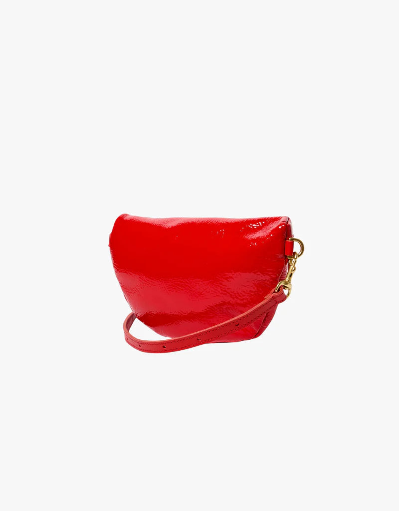 PUCKER PATENT RED PETITE FANNY - CLARE V.