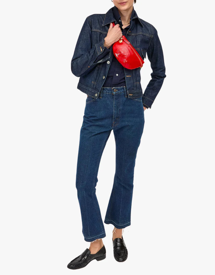 PUCKER PATENT RED PETITE FANNY - CLARE V.