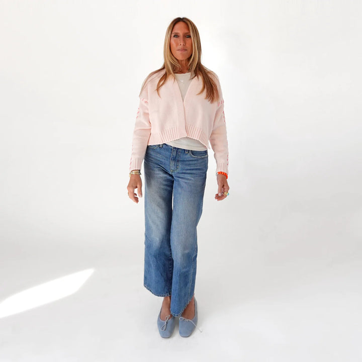 THE SIENNA CARDIGAN (SUGAR PINK) - KERRI ROSENTHAL