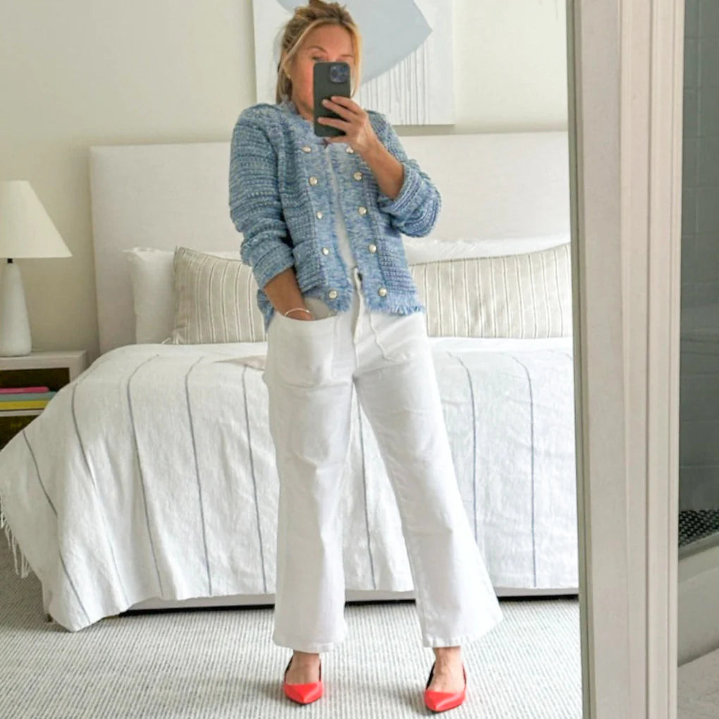 Arietta fringed cardigan clearance