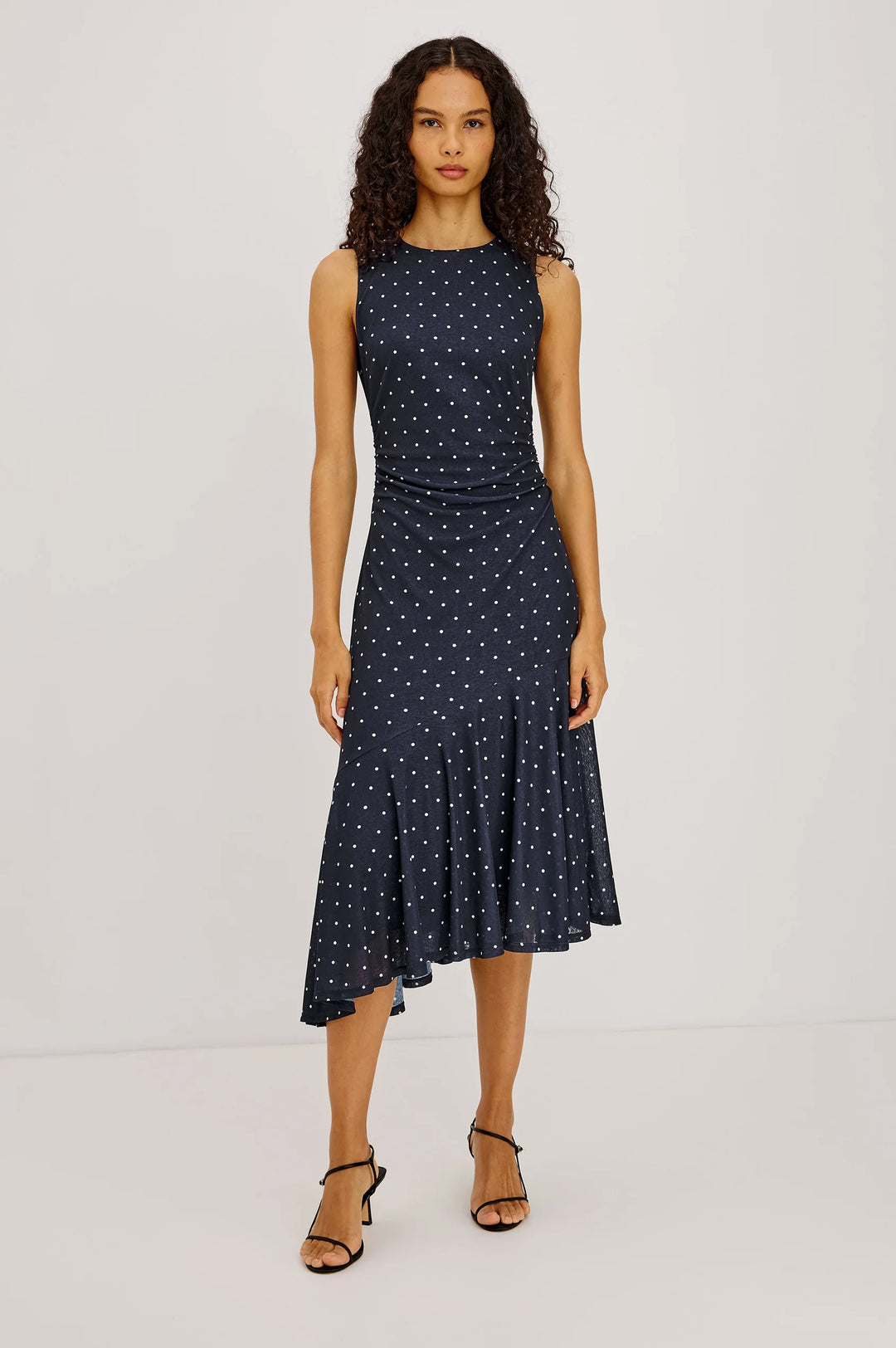 DAIJA DRESS (NAVY POLKA DOTS) - RAILS