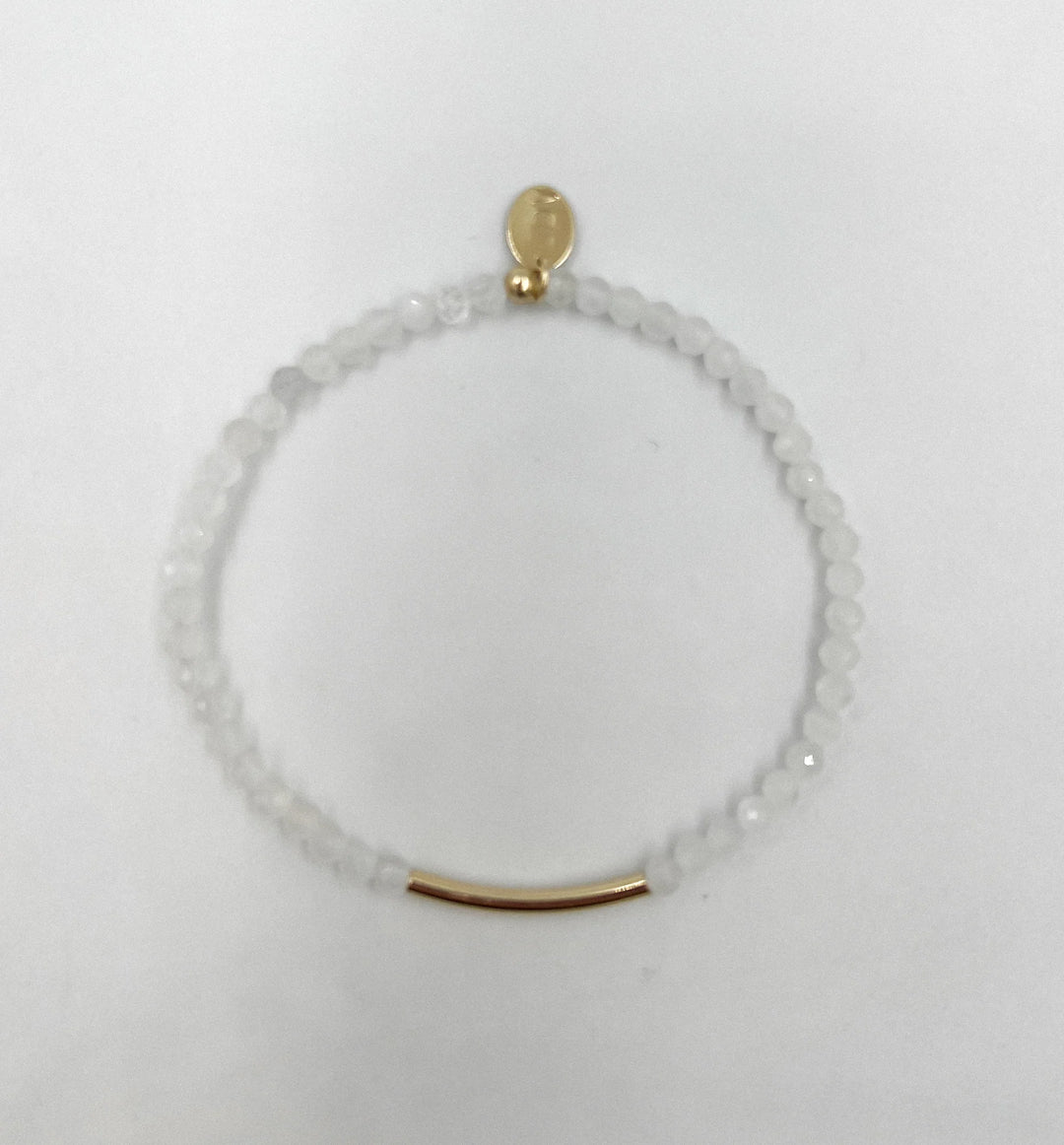 SUMMER SANDBAR BRACELET (GOLD WHITE MOONSTONE) - SASKIA DEVRIES