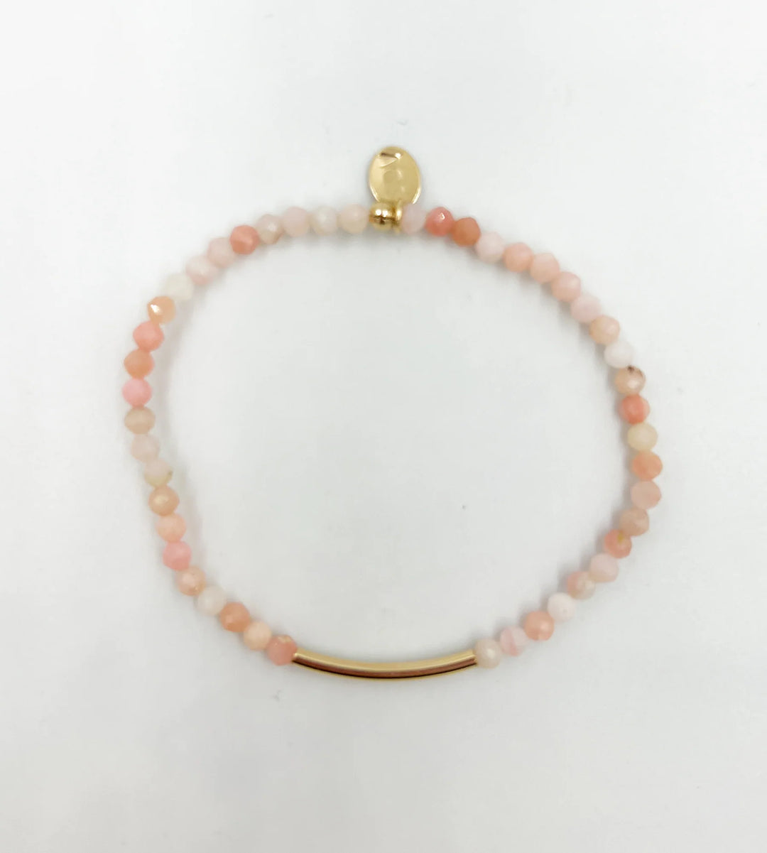 SUMMER SANDBAR BRACELET (GOLD PEACH MOONSTONE) - SASKIA DEVRIES