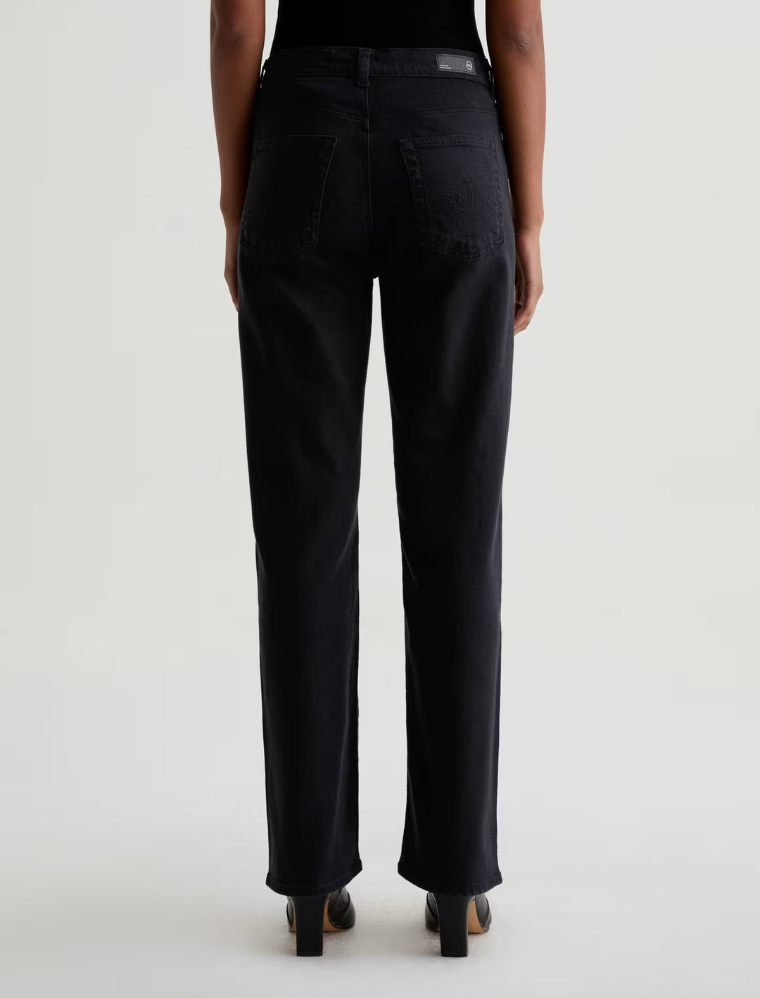 BRINLEY STRAIGHT LEG (SUPER BLACK) - A.G. DENIM