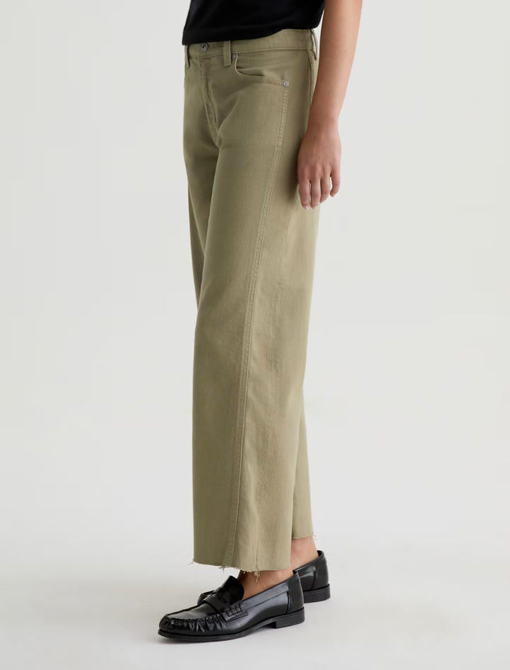 SAIGE WIDE LEG CROP (DUSTY SAGE) - A.G.