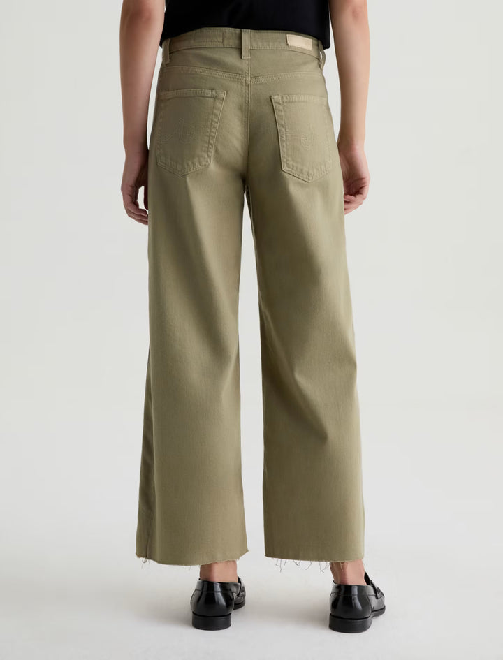 SAIGE WIDE LEG CROP (DUSTY SAGE) - A.G.