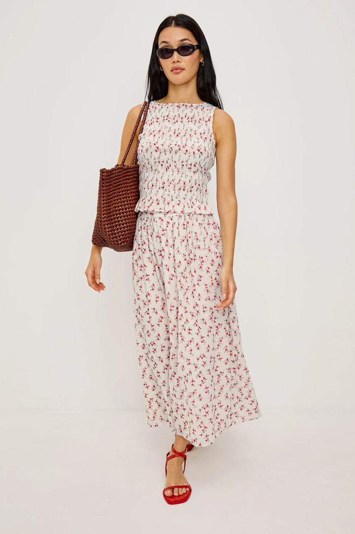 DAX MAXI SKIRT (ROUGE ROMANTIC) - RAILS