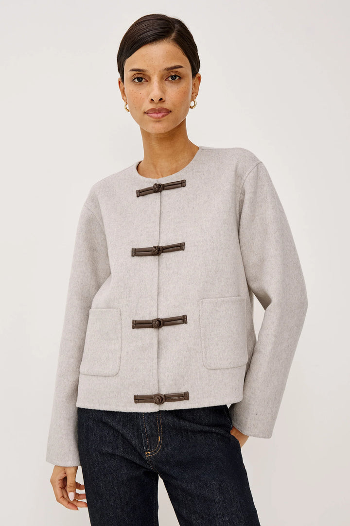 DEIDRE WOOL BLEND JACKET (HEATHER OAT) - RAILS