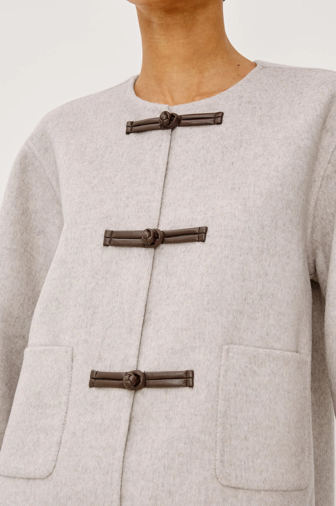 DEIDRE WOOL BLEND JACKET (HEATHER OAT) - RAILS