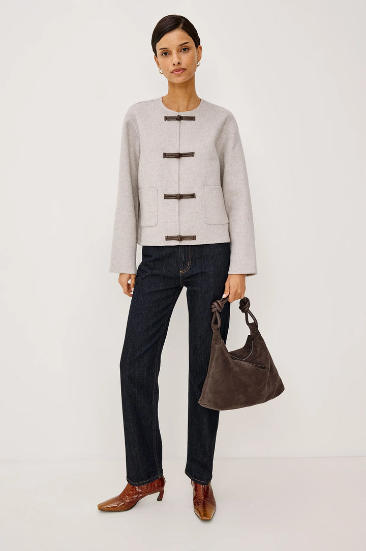DEIDRE WOOL BLEND JACKET (HEATHER OAT) - RAILS