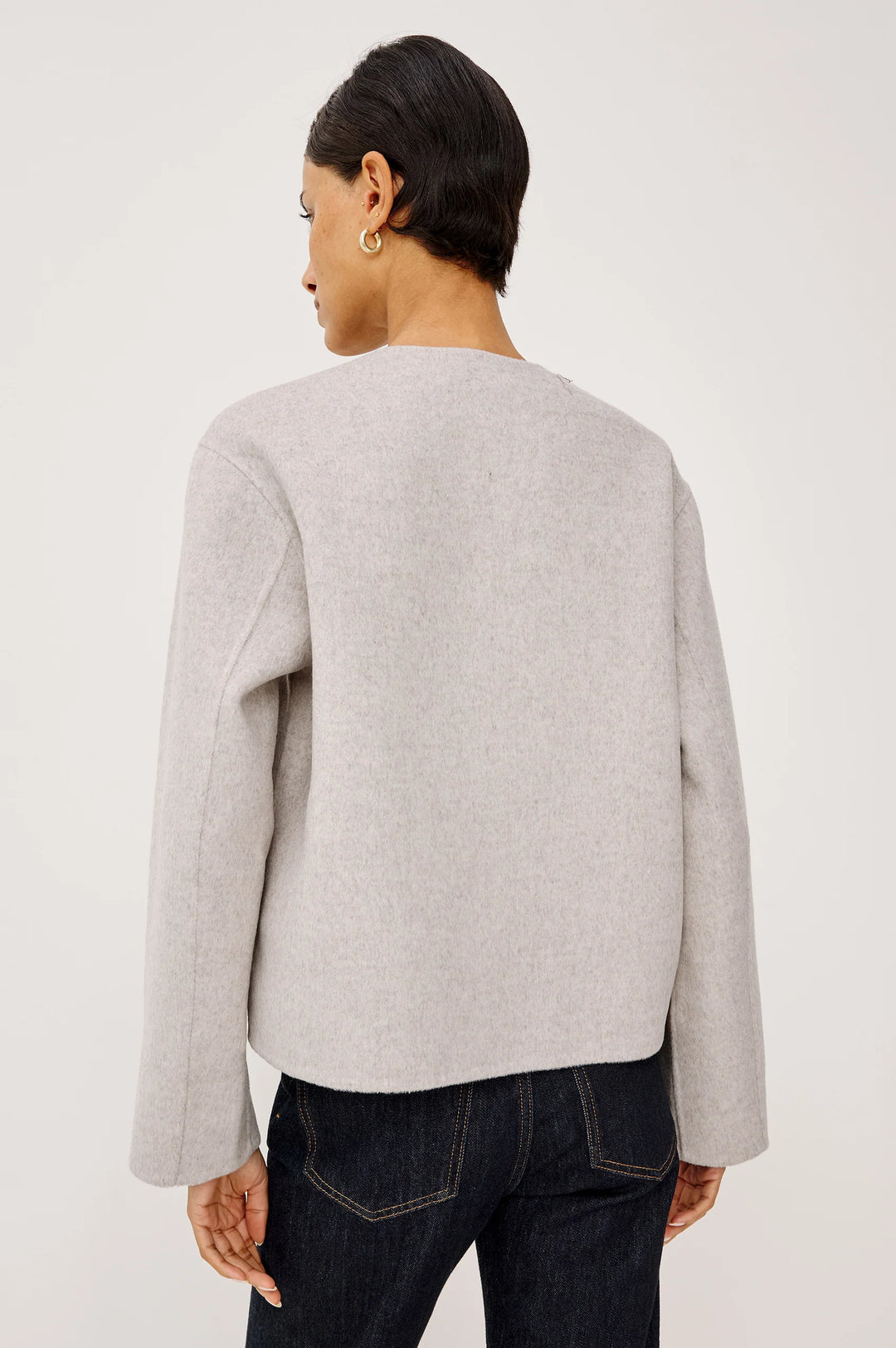 DEIDRE WOOL BLEND JACKET (HEATHER OAT) - RAILS
