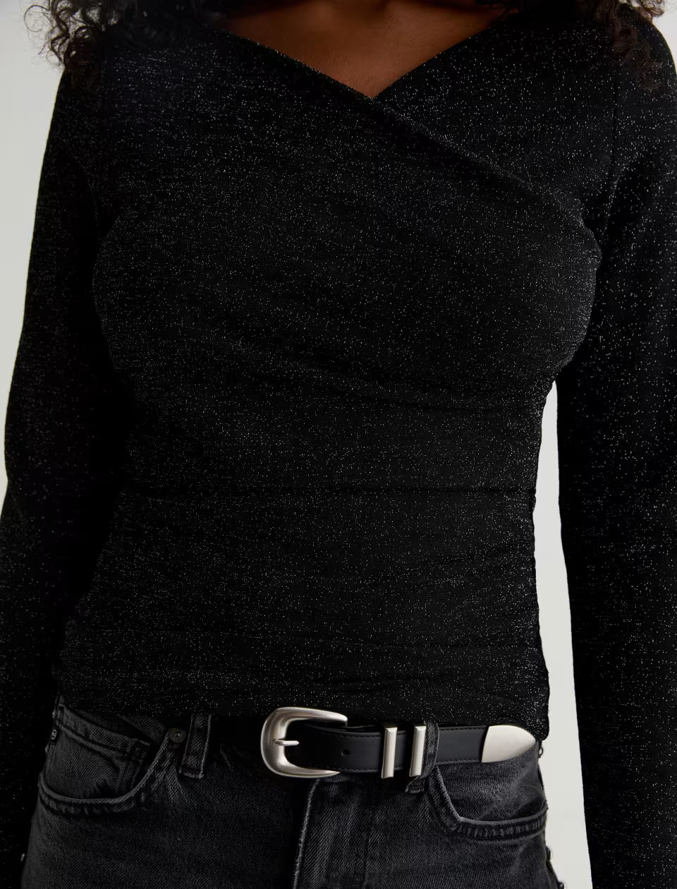 ALAYA TOP (ALL THAT GLITTERS) - A.G. DENIM