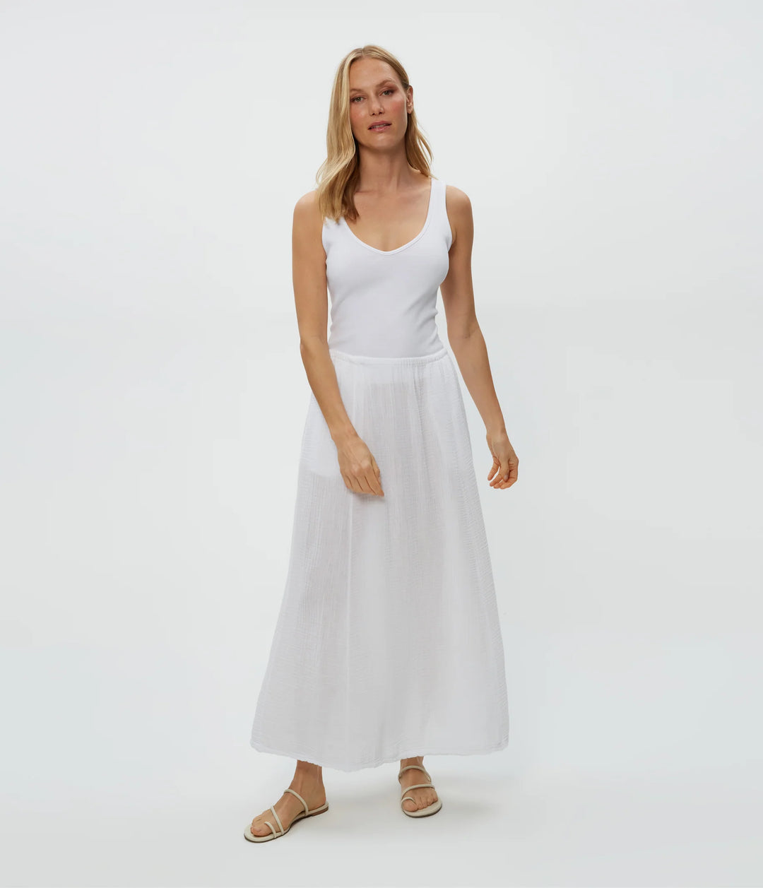 PHOEBE MAXI SKIRT (WHITE) - MICHAEL STARS