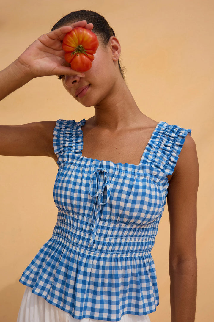 DONNA RAILS X GIADZY (AZURE GINGHAM) - RAILS