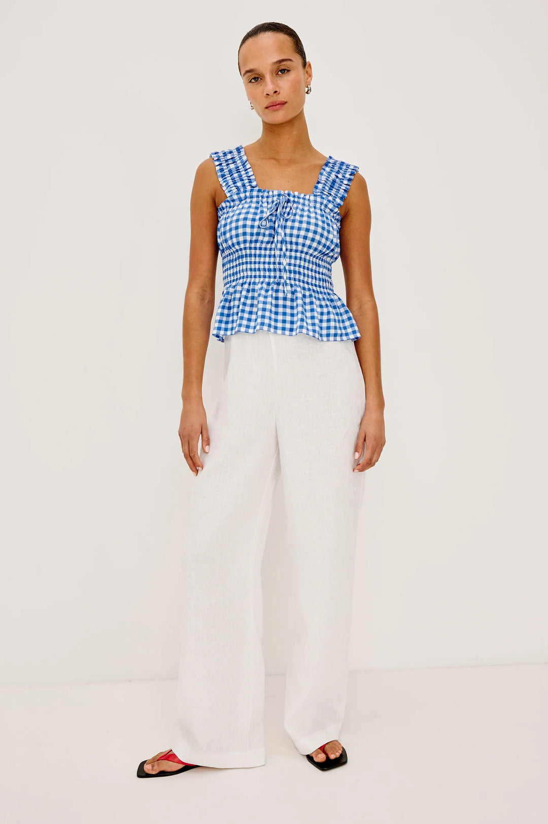 DONNA RAILS X GIADZY (AZURE GINGHAM) - RAILS