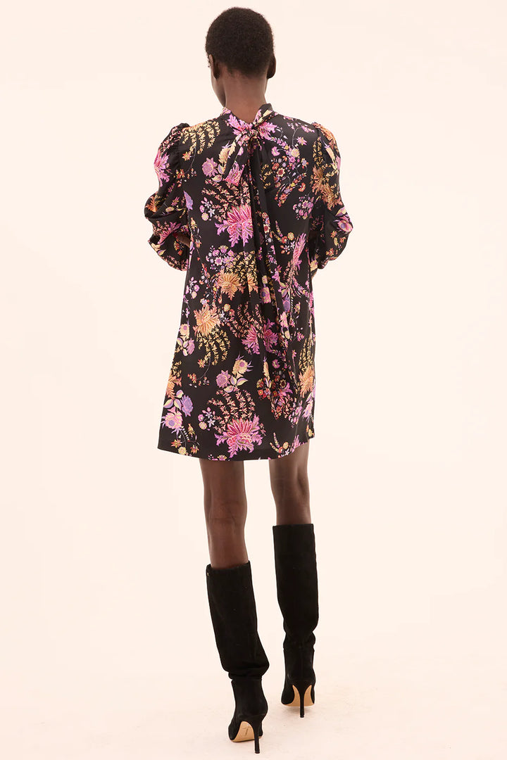 KELLY DRESS (DUSTED CLUSTER SATIN) - MISA