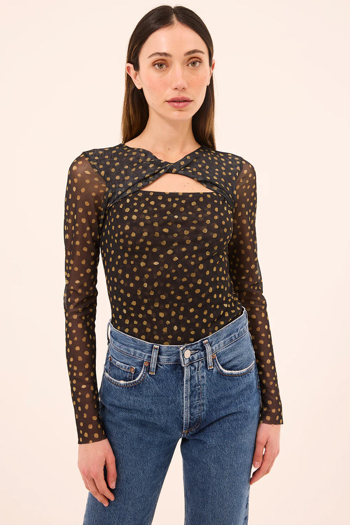 NERIAH TOP (GOLDEN POLKA DOT) - MISA