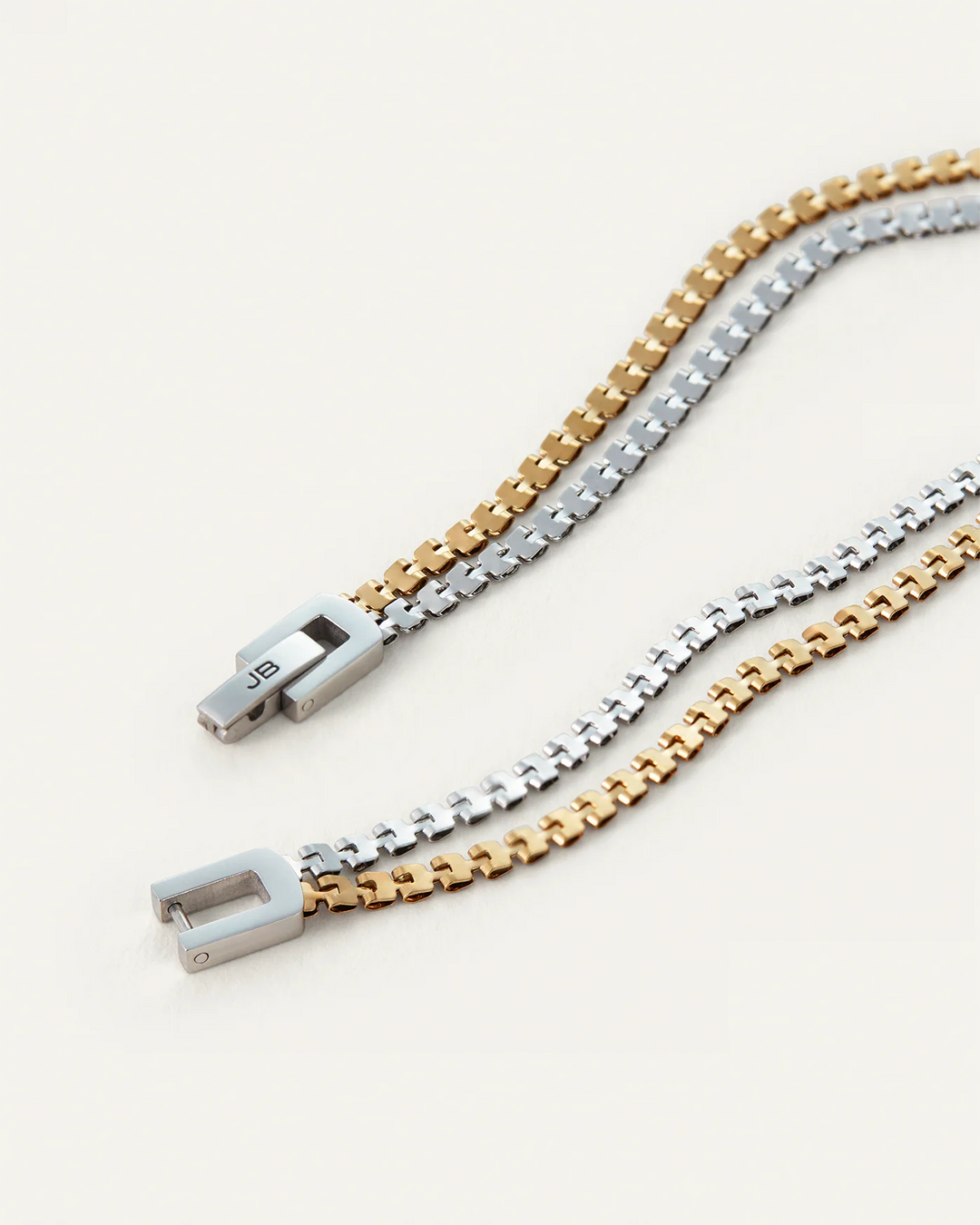 DOUBLE AMALFI ANKLET M (TWO TONE) - JENNY BIRD