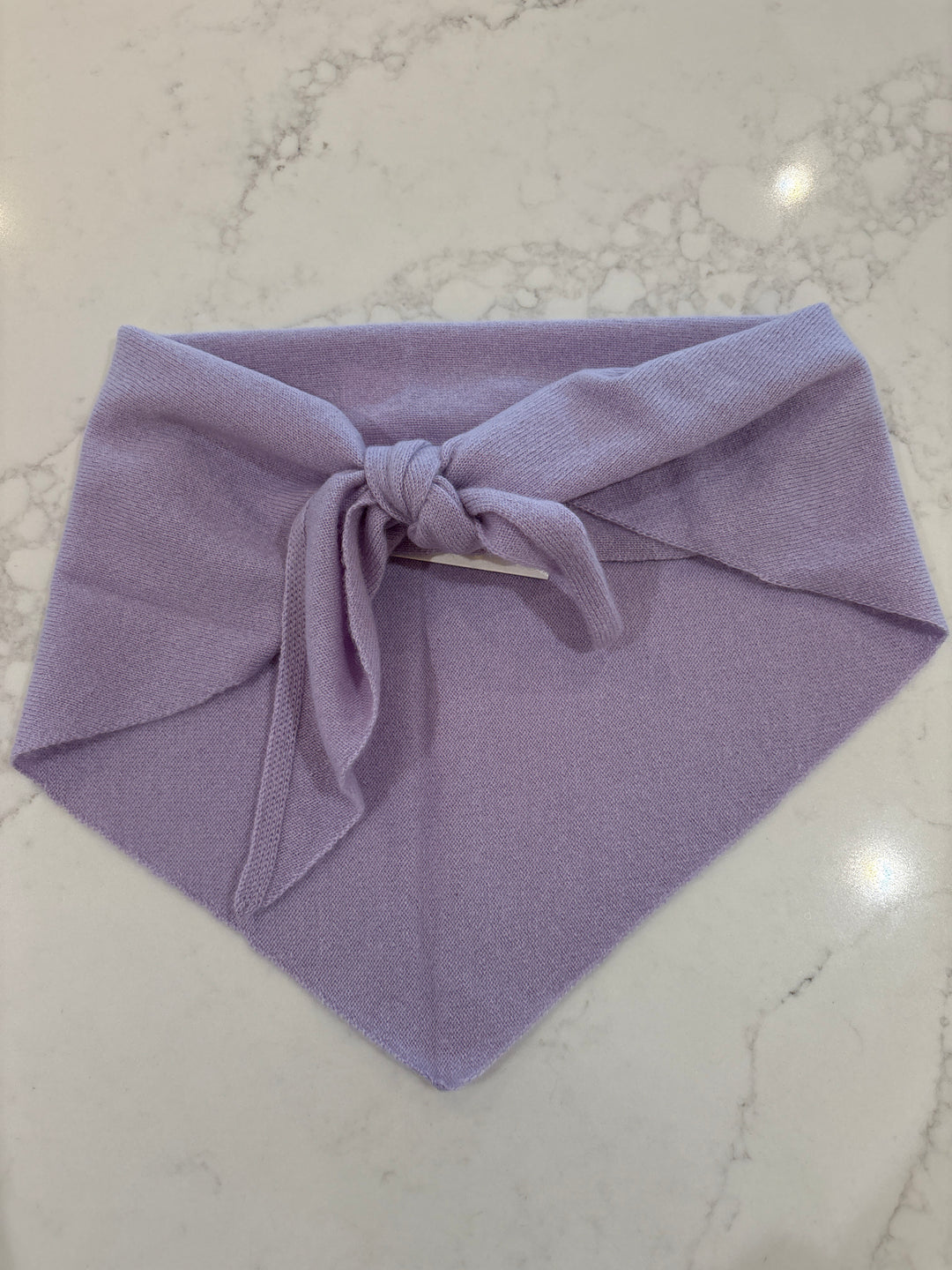 CASHMERE NECKERCHIEF (LAVENDER FOG) - WHITE + WARREN