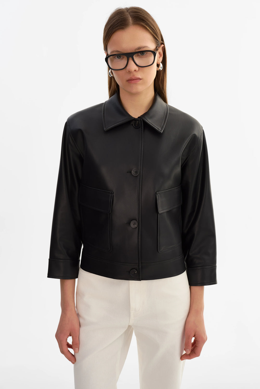 ELARA LEATHER JACKET (BLACK) - LAMARQUE