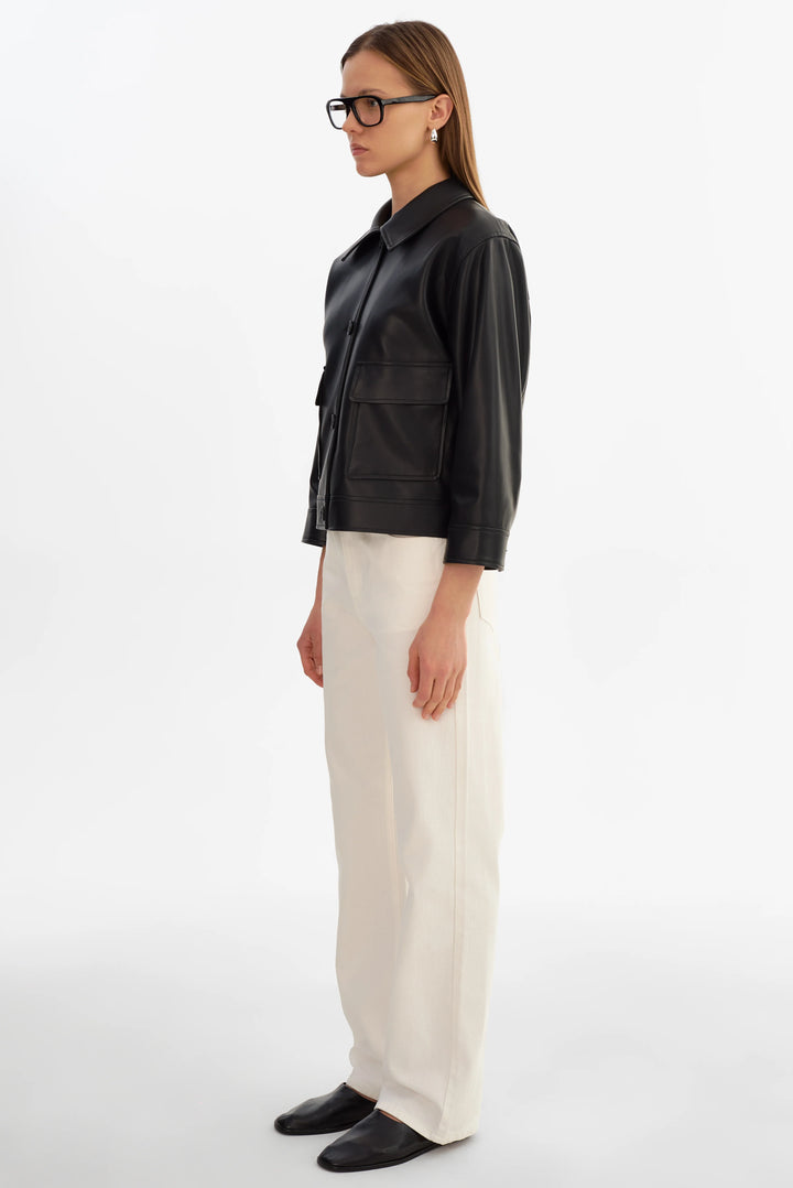 ELARA LEATHER JACKET (BLACK) - LAMARQUE