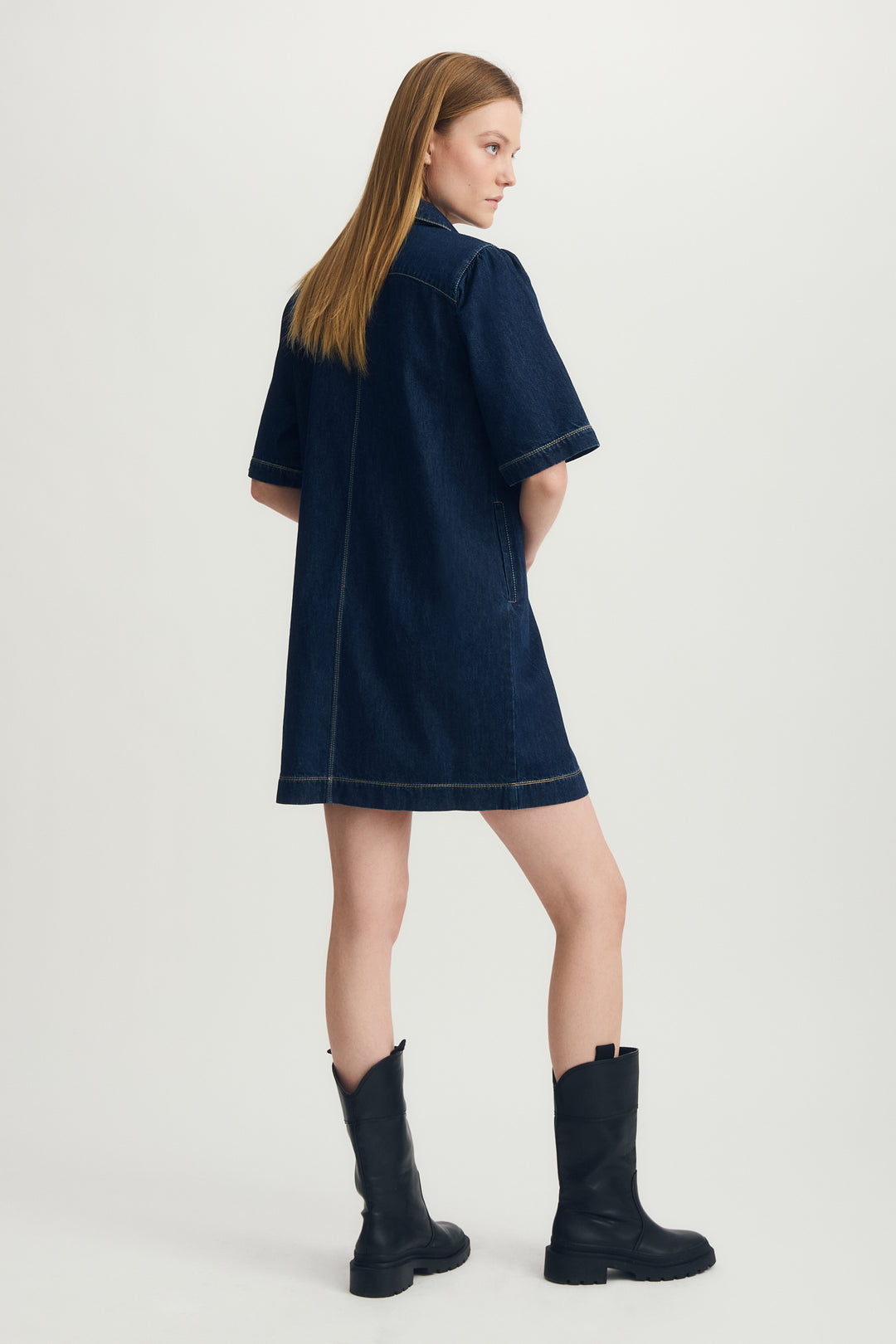 EMBER DENIM DRESS - MELISSA NEPTON