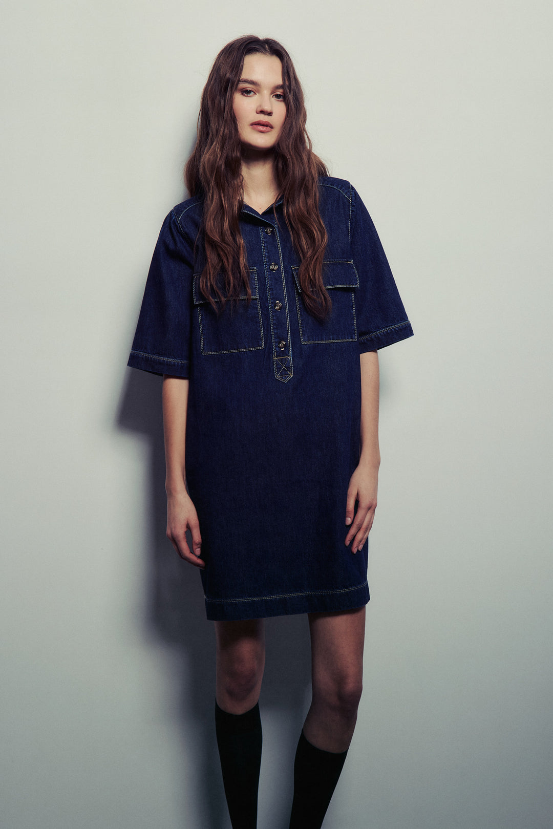 EMBER DENIM DRESS - MELISSA NEPTON